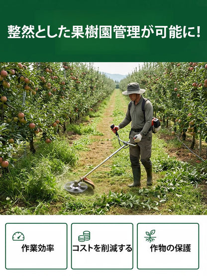 【20万台突破の超絶大ヒット！本日限定80%OFF】ガソリン式草刈り機用除草ホイール