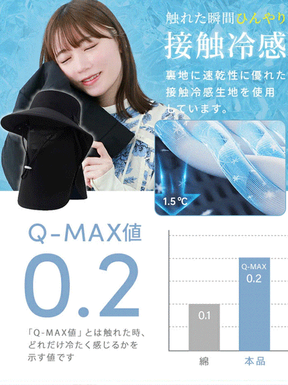 【取り外し可能なフェイスカバー】多機能日よけ帽子