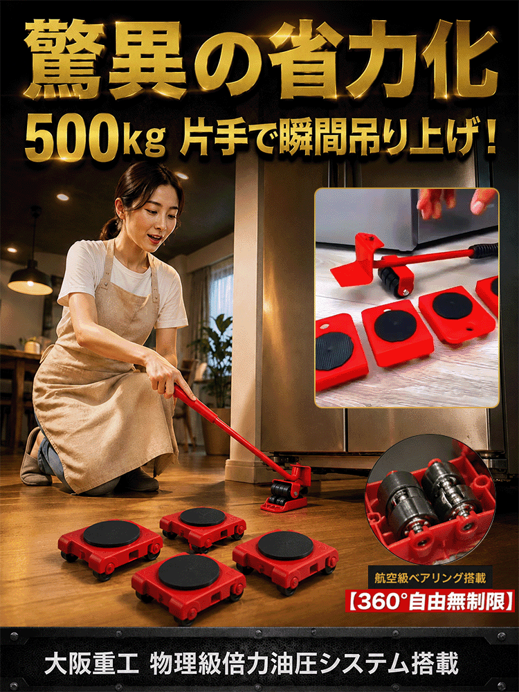 家具移動らくらくヘルパーセット