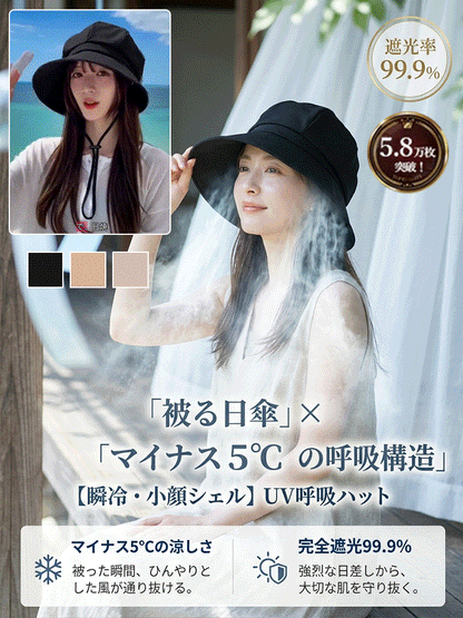 万能日よけバケットハット 夏の日差しをしっかりガード、おしゃれも快適も両立！