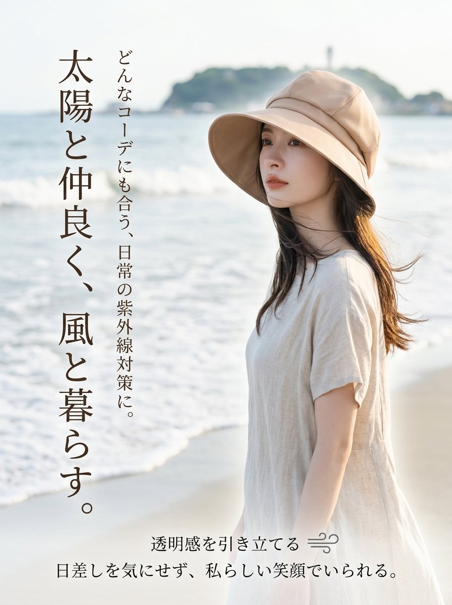 万能日よけバケットハット 夏の日差しをしっかりガード、おしゃれも快適も両立！