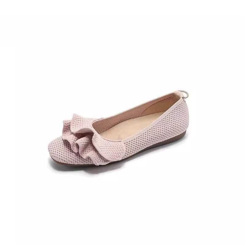 外反母趾対応 浅履きニットシューズ 屈曲性 痛くない 柔らかい 幅広 甲高