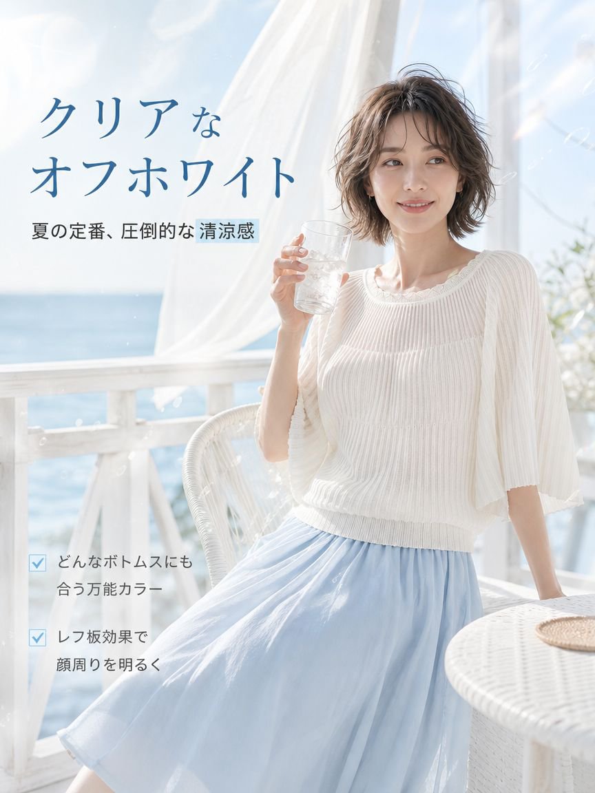 フレンチシックニット | 洗練された抜け感