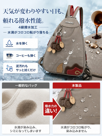 高密度マイクロ生地3WAY大容量カジュアルバッグ