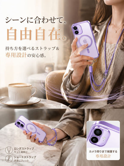 アップル対応 超便利ストラップ付きマグネットケース