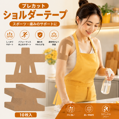 🔥キネシオテープ 肩痛・膝痛緩和用テープ