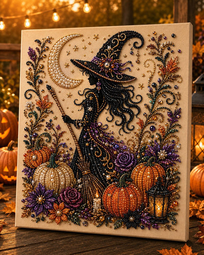 1 個お買い上げでもう 1 個無料プレゼント👻✨ハロウィンパールアート手作りキット 細やかなパールでホラー可愛い雰囲気を作り出そう