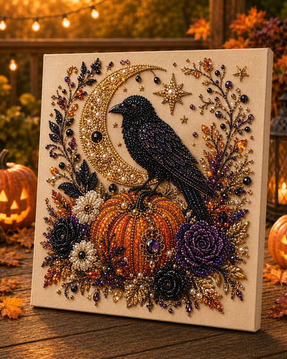 1 個お買い上げでもう 1 個無料プレゼント👻✨ハロウィンパールアート手作りキット 細やかなパールでホラー可愛い雰囲気を作り出そう