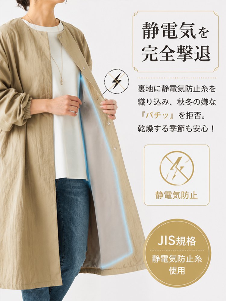 わずか250gの『空気感』ロングトレンチコート
