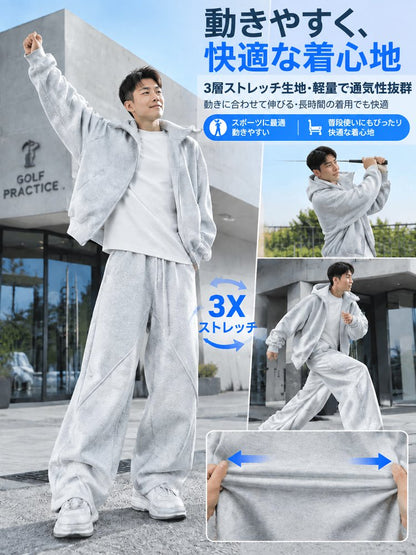 防風・大きいサイズ・カジュアルセットアップ