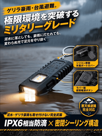 強力磁石キーホルダーライト
